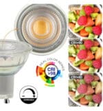 Foco LED 8W GU10 Carril Monof&aacute;sico Dimable Triac - 24&ordm; - CRI+98 - Imagen 9