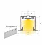 Luminaria Lineal LED - Empotrar - MOSCU MINI  0.44m 0.94m 1.44m 1.94m - IP54 - Imagen 10