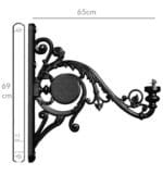 Soporte Para Farola Palacio - Aluminio - 65cm - Imagen 6