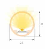 Barra Lineal LED Integrado - Superficie - OSLO MINI -24V- 0,5m - 1m - 1,5m - 2m - Imagen 8