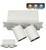 Empotrable LED 12W - PERISC&Oacute;PICO DIRECCIONABLE - Rectangular - CCT Color Seleccionable - Imagen 3