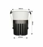 Empotrable LED 18W-24W LUCERNA - 38° - UGR11 - 2700K+CCT