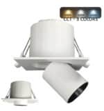 Empotrable LED 6W - PERISCÓPICO DIRECCIONABLE - Cuadrado - CCT Color Seleccionable - Imagen 3