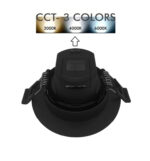 Empotrable LED 7W - UGR19 - Circular Negro - CCT Color Seleccionable - Imagen 6