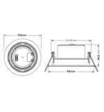 Empotrable LED 7W - UGR19 - Circular Negro - CCT Color Seleccionable - Imagen 5