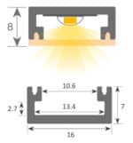 L&aacute;mpara Lineal Colgante - MILANO- 0.5m - 1m - 1,5m - 2m - IP20