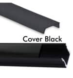 Perfil Blanco Y Negro 2 Metros Aluminio - U - Para LED - Imagen 4