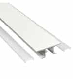 Perfil De Aluminio - BLANCO - Moldura DOBLE LUZ Para Tira LED -2 Metros - Imagen 3