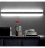 Perfil De Aluminio - BLANCO - Moldura DOBLE LUZ Para Tira LED -2 Metros - Imagen 9