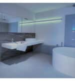 Perfil De Aluminio - BLANCO - Moldura DOBLE LUZ Para Tira LED -2 Metros - Imagen 11