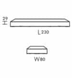 Baliza LED 6W IP65 - Superficie CCT Color Seleccionable