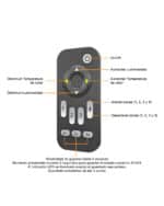 Mando Control Remoto Monocromatico Y CCT RF 4 Zonas