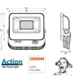 Proyector LED 10W OSRAM CHIP