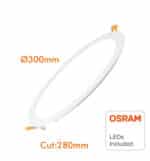 Placa Slim LED Circular 30W CCT OSRAM CHIP - Imagen 3