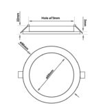 Placa Slim LED Circular 6W CCT OSRAM CHIP - Imagen 11