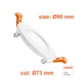 Placa Slim LED Circular 6W CCT OSRAM CHIP - Imagen 9