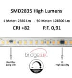 Tira LED 220V 20W/M  140xLED/M  50m  SMD2835  2660Lm/M  IP67 Corte Cada 10cm - Imagen 6