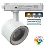Foco LED 40W - 34W ODENSE Blanco Carril Monof&aacute;sico - CCT - CRI+92 - UGR13 - 24&ordm; - Imagen 3