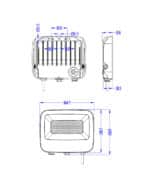 Foco Proyector 50W-30W-20W Potencia Y Color Seleccionable Chip Lumileds IP66 - Imagen 5
