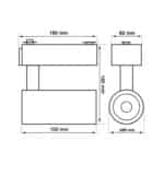 Foco LED 30W PARMA Carril Monof&aacute;sico - CCT - CRI+92 - 48&ordm; - Imagen 10