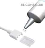 KIT Pegamento de Silicona + Cable conector para Tiras LED COB + SMD - 10mm - 12mm - IP65 - Imagen 3
