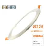 Placa Slim LED Circular 24W Acero Inox - CCT - OSRAM CHIP - Imagen 4