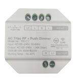 Regulador para Pulsador de pastilla para LED - TRIAC - RF + Push Dimmer