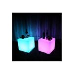 Cubo LED exterior RGBW 1.2W - Recargable - 35X35cm - IP65