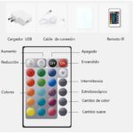 Cubo LED exterior RGBW 1.2W - Recargable - 35X35cm - IP65