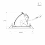 Downlight LED circular orientable CCT 38W - Blanco - 120&deg; Driver LIFUD - Imagen 9