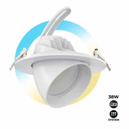 Downlight LED circular orientable