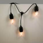 Guirnalda solar exterior - 15 Bombillas LED filamento E27 - IP44 - 10 metros