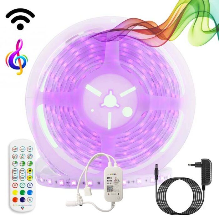 Kit tira LED musical RGB WiFi