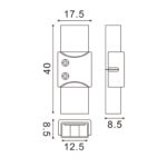 Conector Intermedio Para Tira Led Ip68 12Mm Out 10Mm In 2Pin - Imagen 3