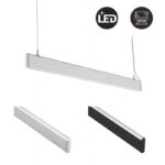 Luminaria lineal LED suspendida 40W Slim 120cm