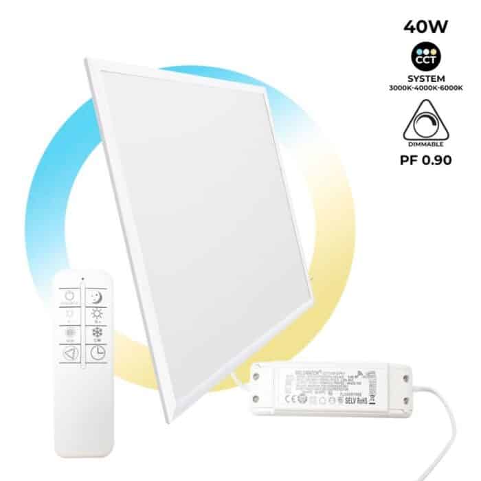 Panel LED slim CCT regulable