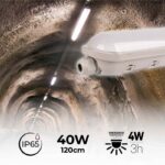 Pantalla estanca LED / Luz de emergencia - CCT - 120cm - Conectable - 40W - IP65