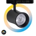 Proyector LED arquitect&oacute;nico para carril monof&aacute;sico CCT - 40W - CRI 90 - Imagen 3