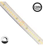 Tira LED 220V | 280xLED/m | 20m | SMD2025 | 1596Lm/M | 14W/M | IP67 | 10mm | Corte cada 5cm - Imagen 3