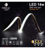 Tira LED 220V | 280xLED/m | 20m | SMD2025 | 1596Lm/M | 14W/M | IP67 | 10mm | Corte cada 5cm - Imagen 5