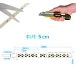 Tira LED 24V | 140xLED/m | 10m |10W/m | SMD2835 | EQUAL LUMEN |1300Lm/M | IP20 | Corte cada 5cm - Imagen 3