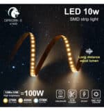 Tira LED 24V | 140xLED/m | 10m |10W/m | SMD2835 | EQUAL LUMEN |1300Lm/M | IP20 | Corte cada 5cm - Imagen 5