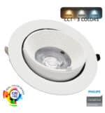 Foco Empotrable Orientable LED - 44W - Driver Philips Certa Drive - 24º - CCT - CRI+92 - Imagen 3