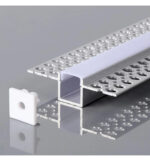 Perfil Aluminio empotrable en Yeso