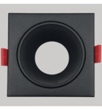 Aro cuadrado basculante - Serie Oculus - GU10-MR16 - Exterior negro - Imagen 4