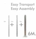 Columna Troncocónica Galvanizada - 6 metros - desmontada - Imagen 4