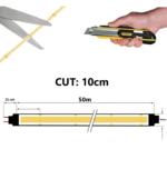 Tira LED COB 220V CORTE A MEDIDA | 560 LED/m | 16W/M | 1600Lm/M | FLIP CHIP | 50m | IP67 | Corte 10cm