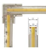 Conector L para Tiras LED COB + SMD - 8mm - 10mm - IP65 - Imagen 6