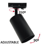 Foco de Carril - EMMEN - para Lámpara GU10 - Monofásico - Imagen 3