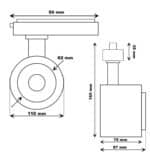 Foco LED 40W-28W Monof&aacute;sico - ROMA  - Driver GxTronic - &Oacute;ptica Regulable 24&ordm;-60&ordm; - UGR13 - CCT - Imagen 11